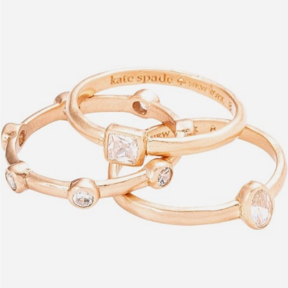 kate spade Jewelry - Kate Spade set of 3 stackable rings